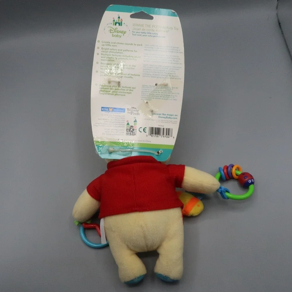 Disney Baby Plush Toy‎ Kids Winnie The Pooh On The Go Activity Sensory Stuffed
